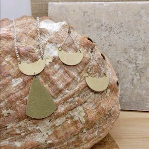 Necklace Earrings Handmade Repurposed Vintage